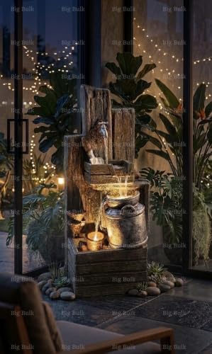 Image of Antique Tap Look Fountain for Indoor Outdoor Living Room Home Decor Garden Decoration and Drawing Room