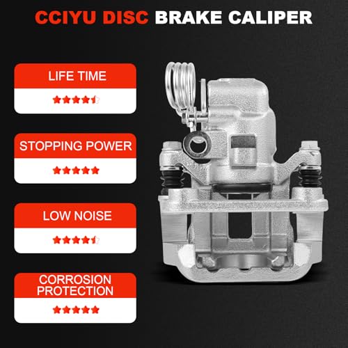 Image of cciyu Rear Left Brake Caliper Assembly w /Bracket 18B4825A 1994 1995 1996 1997 1998 1999 2000 2001 2003 2004 For Ford For Mustang