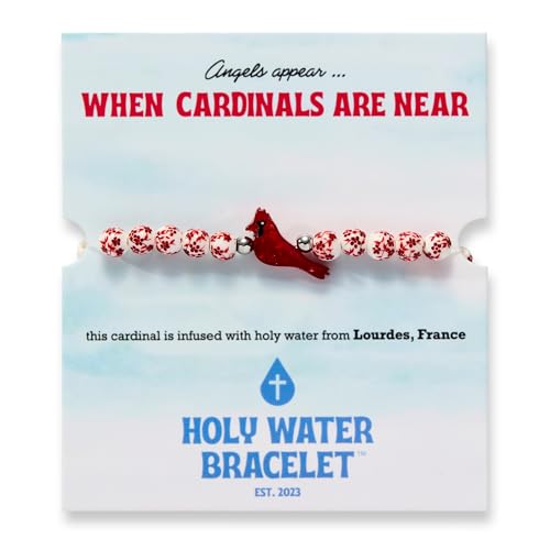 Holy Water Porcelain Cardinal Silver