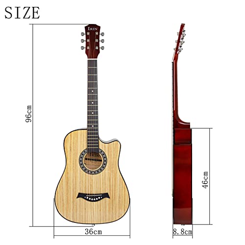 MEIeynt Guitare Acoustique Pleine Grandeur Guitarra Acustica Kit débutant pour Adulte Adolescent avec Sangle de Sac… - Les Beatles, Paul McCartney, John Lennon, RIngo Starr, George Harrison MEIeynt Guitare Acoustique Pleine Grandeur Guitarra Acustica Kit débutant pour Adulte Adolescent avec Sangle de Sac… – Image 8