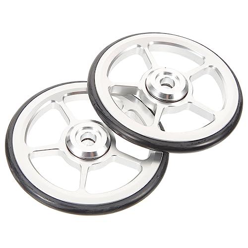 WESIEVYA Ruedas Plegables Para Bicicleta De Ruedas Reutilizables y Resistentes Para Accesorios De Uso Diario En Exterior Mejora Tu Bicicleta Plegable En Color Plateado