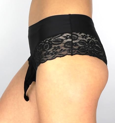 Stretchy Mens Sissy Panties Briefs With Lace4