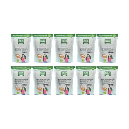 NaturGreen - Sésamo Tostado Bio, Pack 10 x 400 g, 100% Fruto Seco Tostado Eco, Fuente de Calcio, Proteína y Fibra, Sin Gluten, Sin Azúcares, Vegano, Ensaladas, Panes, Salsas y Galletas