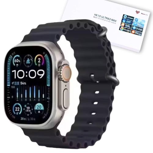 HK10 ULTRA3 MAX【2025年モデル HK10 ULTRA3 後継モデル】 通話機能 LINE通知 日本語対応 多種運動 常時表示 AMOLED ボイスレコーダー 録音 メンズ レディース hk10 ultra3 max hk10 ultra