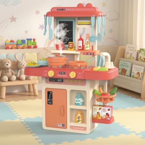 Image of VniQ Kitchen Playset for Kids, 44 Pcs