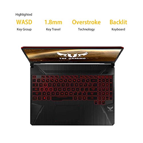 Image of ASUS TUF Gaming FX505GD 15.6 inch FHD Laptop GTX 1050 4GB Graphics (Core i5-8300H /8GB RAM /1TB HDD /Windows 10 /Black Plastic /2.20 Kg), FX505GD-BQ136T