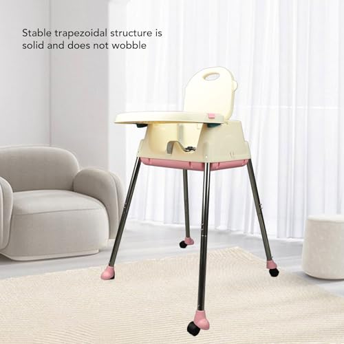 Cadeira de Jantar Dobrável Ajustável para Bebês Com Bandeja Removível, Cadeira Alta Ajustável Em e â