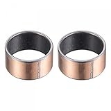 sourcing map 2Stk Gleitlager 20mm Bohrung 23mm 12mm Länge Eingewickelt Ölfrei Buchsen