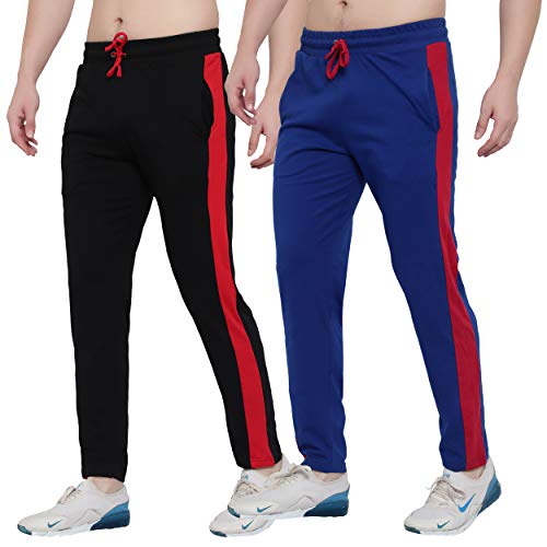 Image of FASHA Men's Cotton Track Pant | Men's Casual Wear Trousers Pack of 2