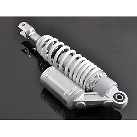 Bidook Motorcycle 1 Piece 2 5/8 inches 320mm Fork Clevis Ends Air Gas Shock Absorbers Replacement Universal Fit for White Cover