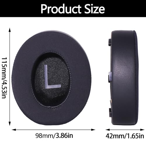 NC700 Repuestos Almohadillas para Auriculares Bose 700 Cancelación de Ruido, Gel Refrescante, Hielo de Seda y Cuero de Proteína, Espuma de Memoria para Mayor Comodidad y Absorción de Sudor (Negro) miniatura 5