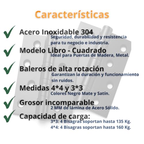 Bisagras negras 14 Imagen adicional