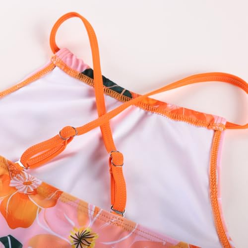 Image of GRACE KARIN Girls Swimsuit Tankini Set Rash Guard Long Sleeve Swimsuit 4 Piece Bathing Suit Swimwear 5-14Y