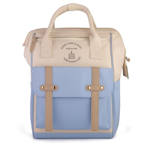 Bolsa Maternidade Grande Mamae Bebe Espaçosa Resistente (Azul e Bege)