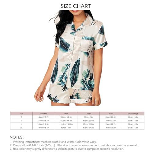 Ropa de dormir cómoda y transpirable con pijama de manga corta para mujer verano L 5