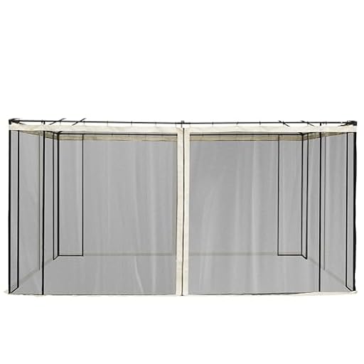 Outsunny 4 Paneles Laterales 3,5x2 m para Carpa de Jardín Tela Mosquitera para Cenador Gazebo con Cremalleras y Anillas Negro | Ya disponible en tu tienda friki favorita! En mundofriki.es!