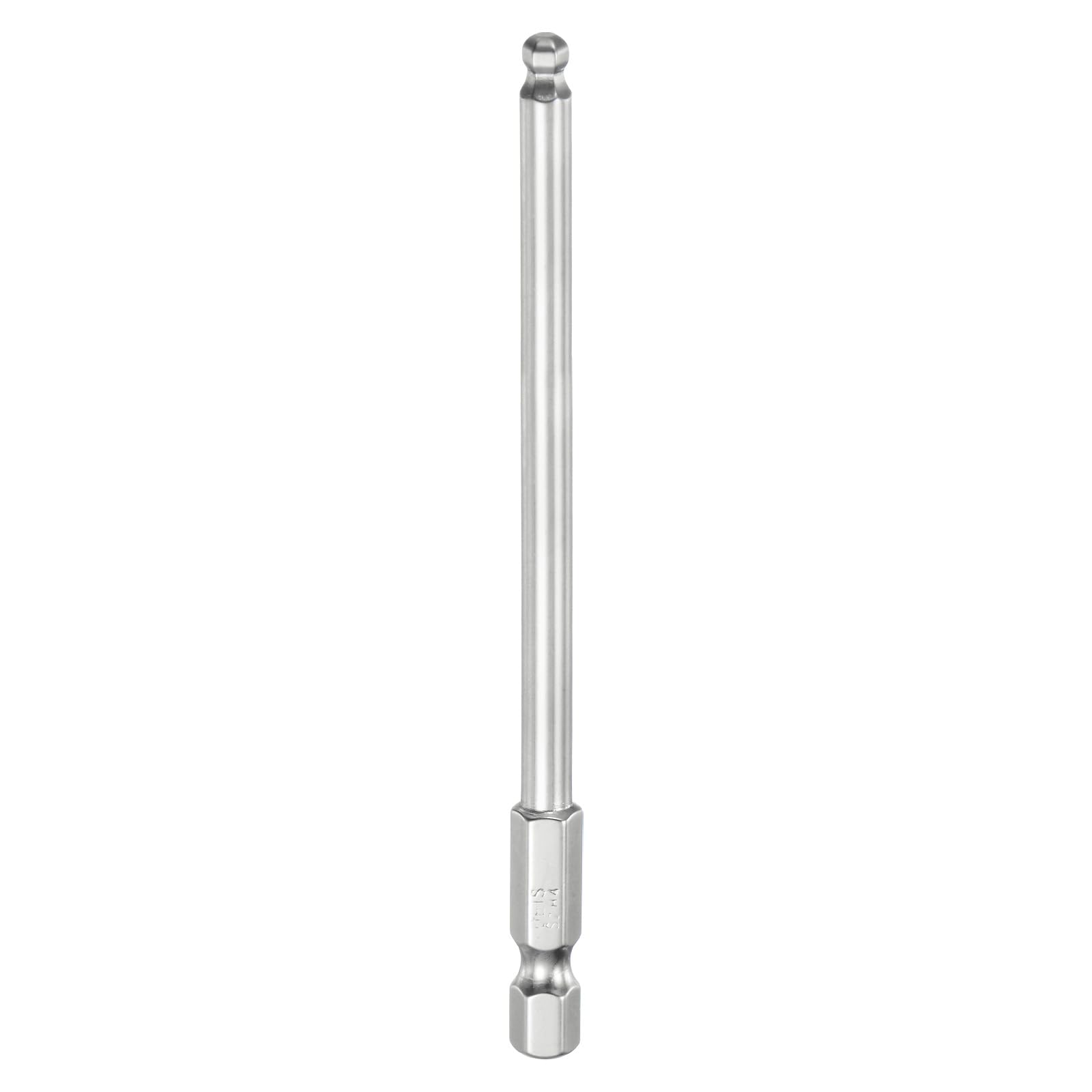 QUARKZMAN Punte Cacciavite Magnetica a Sfere 4mm (H4.0) Dimensione 1/4" Attacco Esagonale 100mm (4") Lunghezza Punte Testa Sferica Magnetica Acciaio S2 Metrico.
