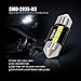 SIR IUS LED N3 DE3021 DE3022 LED bulbs Pure white Super Bright LED Festoon 300 Lumens 3030 Chipset for Car Truck Interiors Dome Map Door Courtesy Lights 1.1” 28MM Festoon Pack of 6 Bulbs