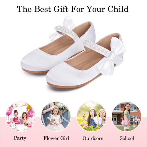 Toddler Flower Girl's Dress Shoes Mary Jane Ballet Shoes for Party,School, Birthday,Performance,Wedding4