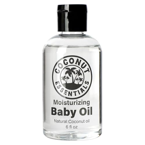 Coconut Essentials BABY OIL - Liquid Coconut oil (MCT) - No Mineral oil - Unscented Moisturizer -...