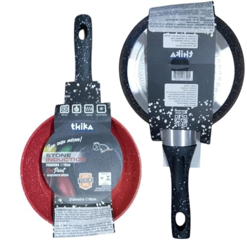 Frigideira em Alumínio Antiaderente Multifuncional 26cm – Vermelha