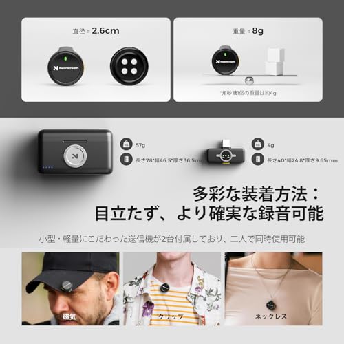 NearStream AWM25T ワイヤレスピンマイク の商品画像 4