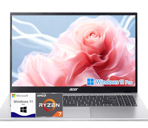Acer 15.6' FHD Business Laptop | AMD Ryzen 7 5700U (Beats i7-1250U) CPU | 8GB RAM | 256GB PCIe SSD | Fast Wi-Fi 6 | Windows 11 Pro with Office 365 for The Web| Work, Study & Everyday Use