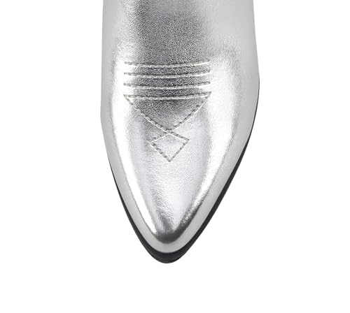 Image of Soda inchBLAZING inch ~ Women Western Bootie Pointe Toe with Low Heel (Wide Fit Available)