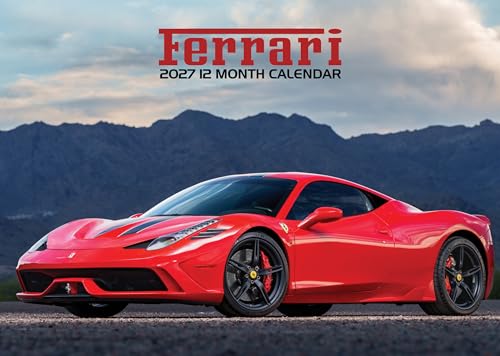 Ferrari calendario 2027 tamaño grande A3 ideal para decorar la oficina o el salón