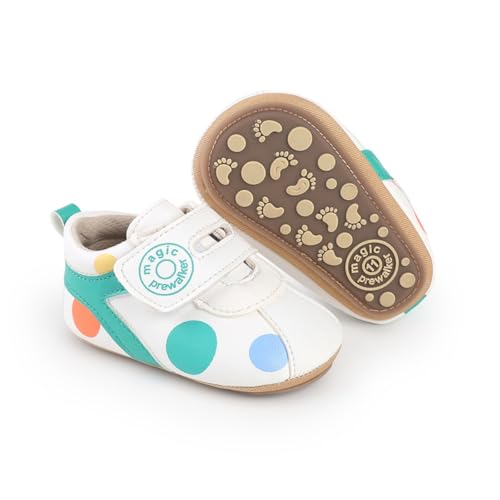 Image of Baby Boys Girls Sneakers Toddler Non-Slip Soft Rubber Sole First Walking Shoes Infant Newborn Crib Dress Shoes