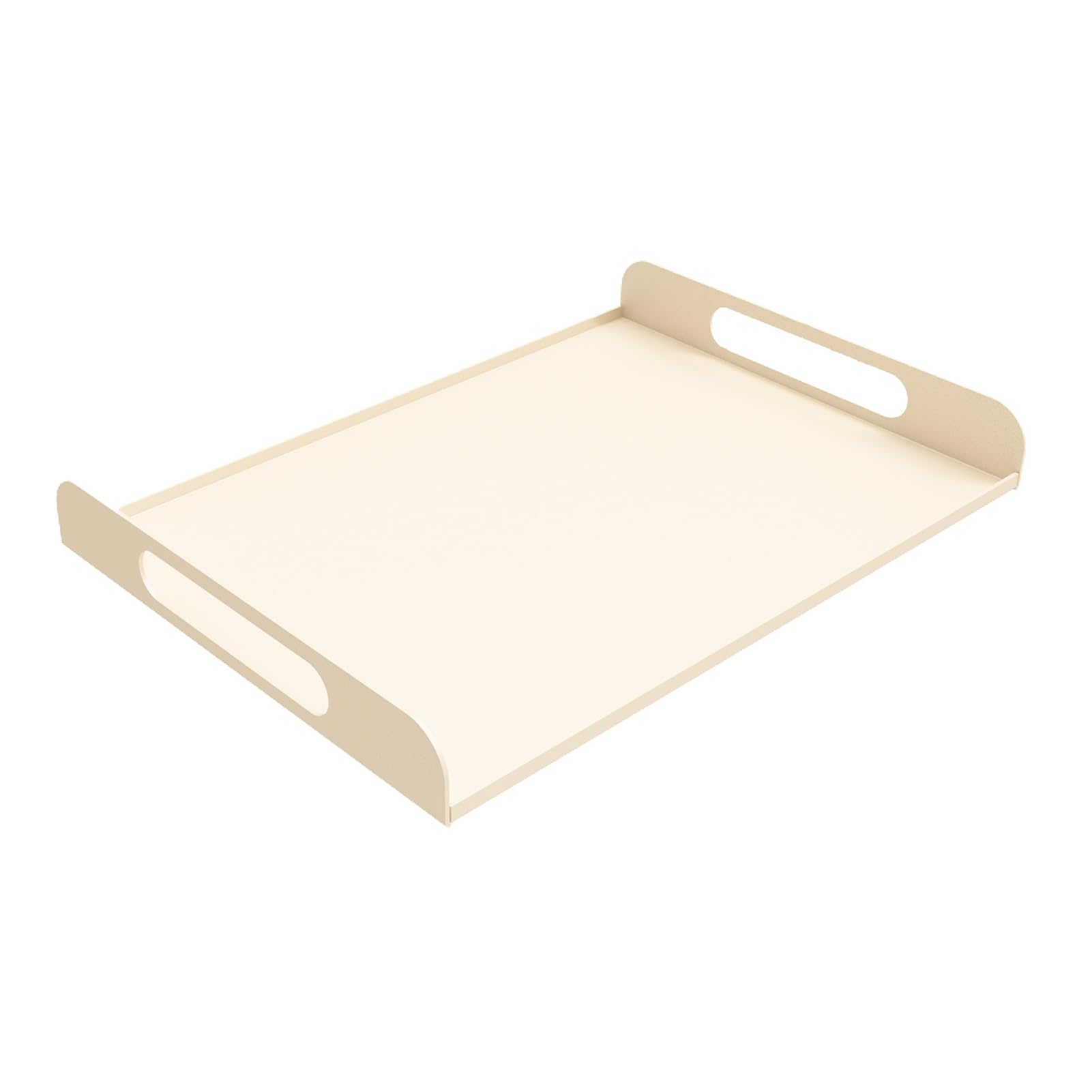 Wrought Iron Tray,Rectangular Aromatherapy Organizer,Cosmetic,Openwork Handle,Suitable for Living Room(Color1)