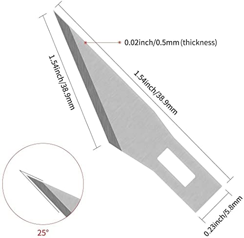 DIYSELF 300 PCS Exacto Knife Blades 11, High Carbon Steel Exacto Blades, Craft Knife Blade, #11 Exacto Knife Refill Blade with Storage Case for Scrapbooking, Stencil