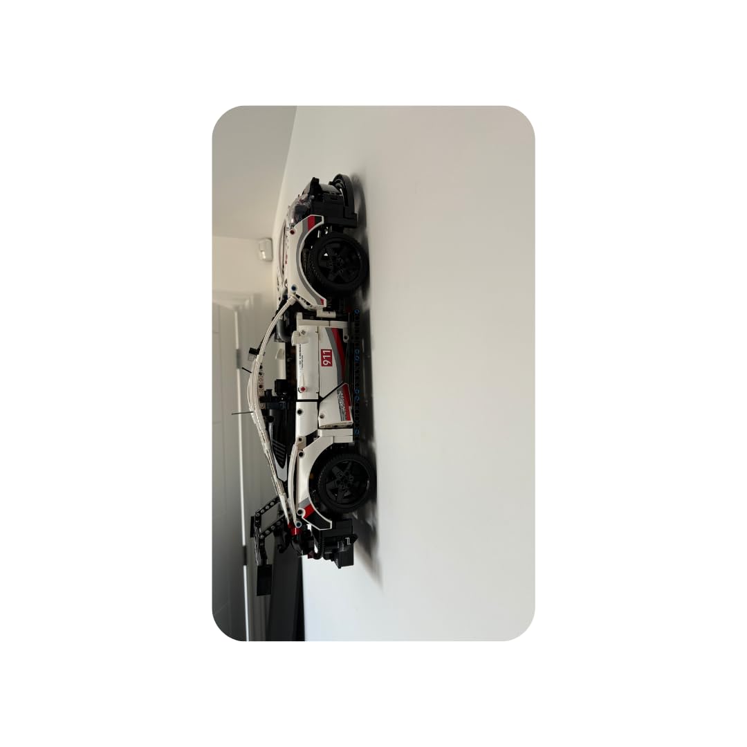 Threedimensionaldesigns Wall Mount compatible with the Technic Porsche 911 RSR 42096 Wall Display Bracket Hook - UK Made - Image 3