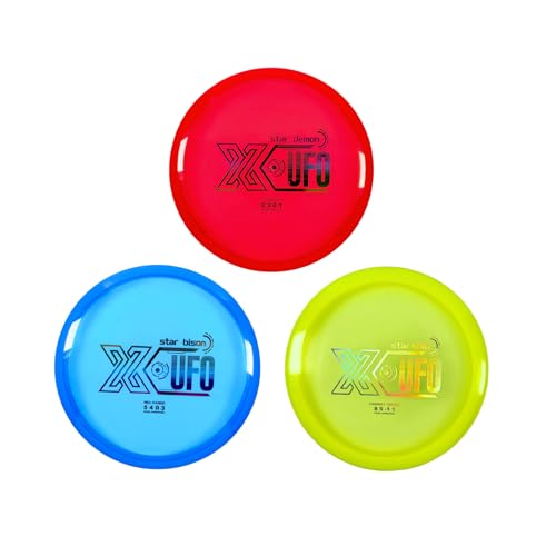 X-UFO Disc Golf Set - Disc Golf Starter Set, Includes 1 Putter, 1 Driver, and 1 midrange disc, Weighing 170-178 Grams Suitable for Beginners and Professional disc Golf tournaments