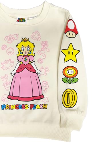 Princess Peach Little & Big Girls Long Sleeve Fleece Top4