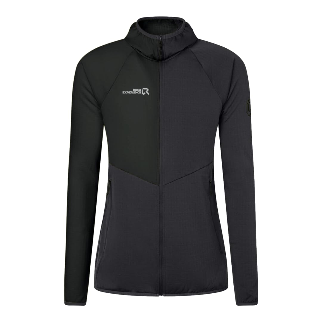 Rock Experience Re.Albatross Hoodie FZ Man Fleece Outdoor Trekking Sweatshirt | Men's Hiking (Pack of 1)
