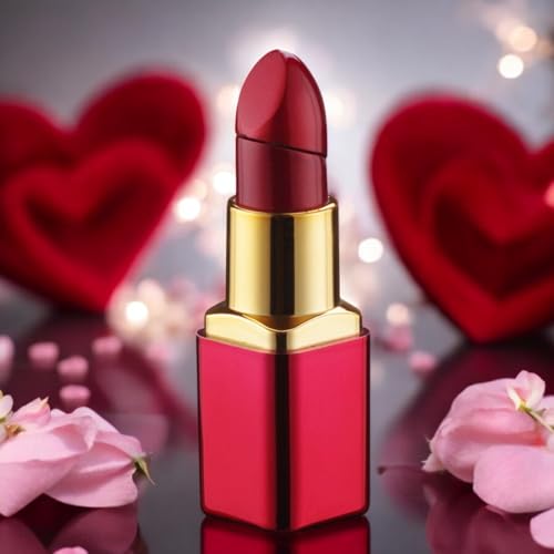 Encendedor Labial Recargable Butano Llama Suave Rojo miniatura 1