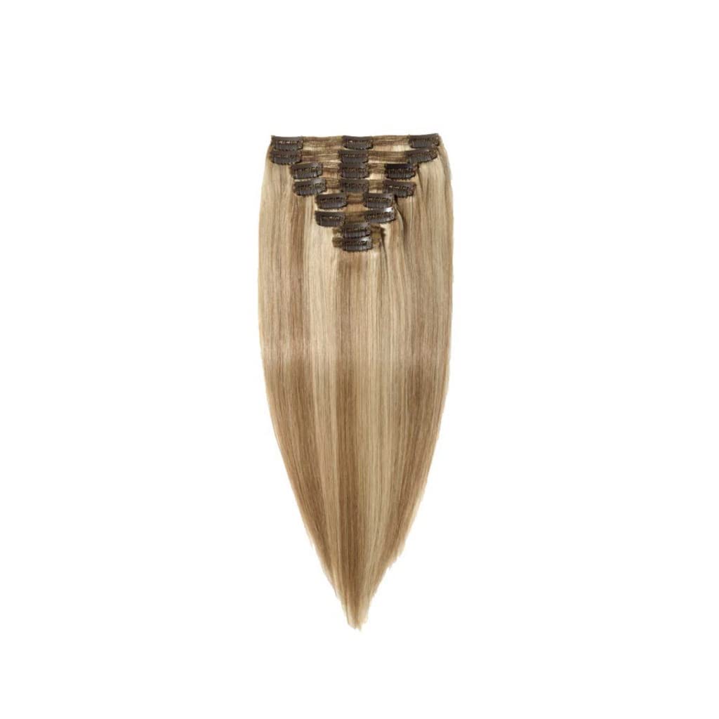 Extension clips real hair avec huit pièces set 18 cartes cheveux longs de femme