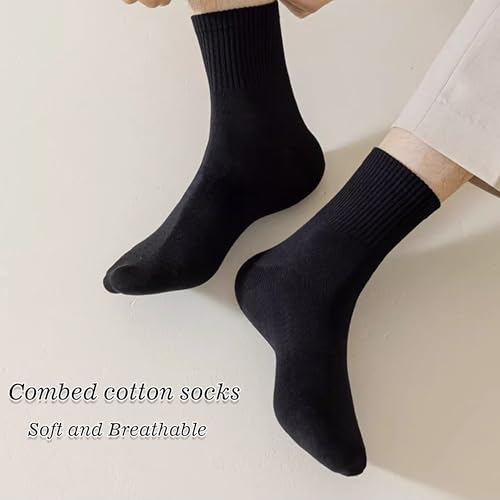 Crew Socks for Women & Man Casual Breathable LightWeight Athletic Calf Socks for running Size 5-133