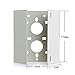 Heavy Duty Metal CCTV Camera Pole Mount Bracket - Universal Indoor/Outdoor Wall/Ceiling Mount, Adjustable Angle, Ivory/Beige, 15KG Load Capacity