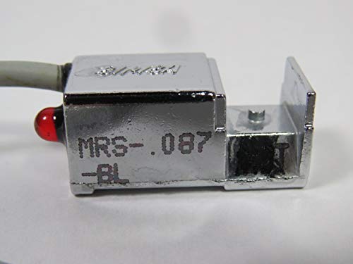 BIMBA MRS-.087-BL 1.0 MS ACTUATING TIME AVERAGE, 2 FT CABLE LENGTH, 3 WIRE, 500 MA MAX, 6-24 VDC SWITCH VOLTAGE, 9 WATTS MAX CONTACT RATING, MAGNETIC, NO SPST CONTACTS, PIG TAIL LEAD, QUICK CONNECT ON