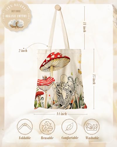 Miss Adola Aesthetic Canvas Tote Bag - Reusable Shoulder Tote Bag for Women Lady Casual Vacation, Shopping, Work, Gym