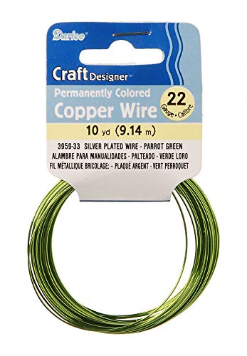 Jewelry DesignerJewelry Designer 3959-33 10 yd Wire Silver-Plated 22G, Parrot Green