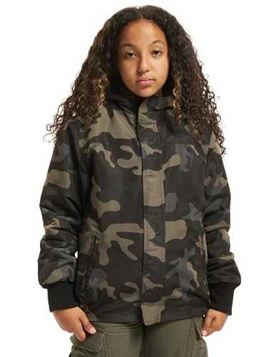 Brandit Kids Frontzip Windbreaker, Farbe: darkcamo, Größe: S...
