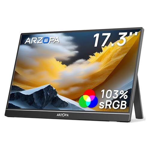 ARZOPA Monitor Portátil/Pantalla Portátil 17,3