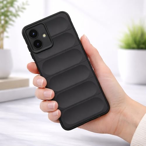 Image of Amazon Basics Mobile Cover for Samsung Galaxy A07 | Full Camera Protection | Liquid Silicon Case | Flexible Bumper Case for Samsung Galaxy A07 4G /5G /F07 4G /M07 4G /M17e 5G /F70e 5G (Black)