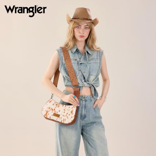 Image of Wrangler Western Shoulder Bag for Women Small Purse Aztec Hobo Bag Handbag with Detachable Strap