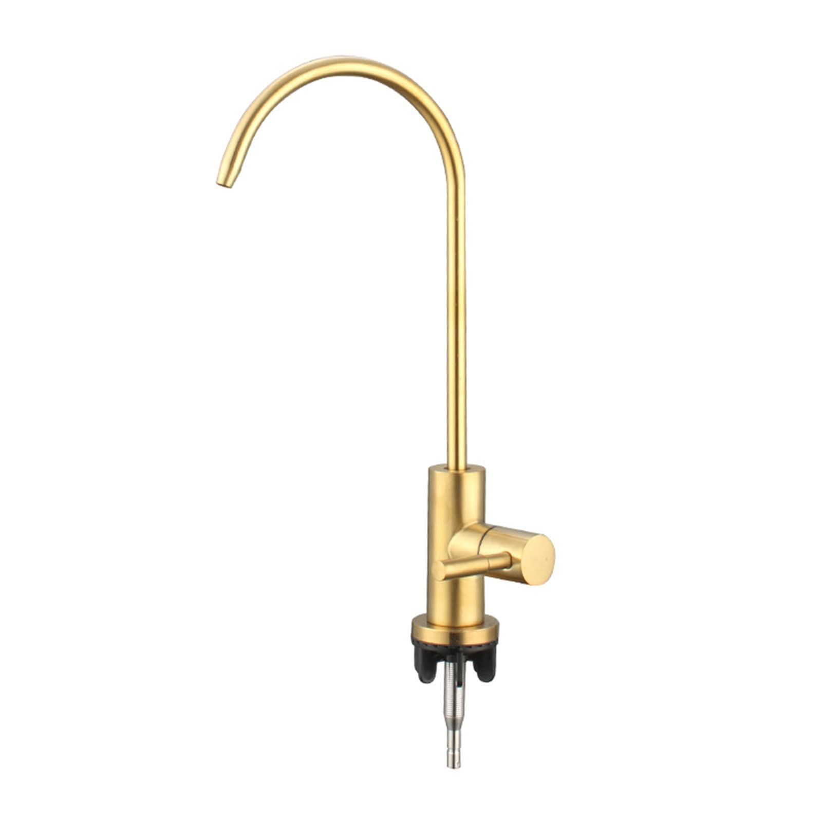 Robinet de cuisine en acier inoxydable doré avec filtre évier rotatif 360