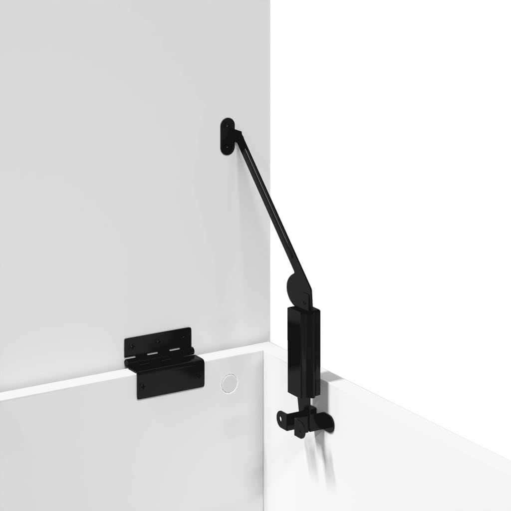 Baúl almacenaje blanco 60 cm, madera ingeniería resistente humedad. Amplio espacio ropa, mantas, juguetes. Tapa con elevación gas, uso como mesa centro. Fácil montaje, carga 125 kg. Versátil salón, do