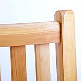 Divero 2-Sitzer Bank Holzbank Gartenbank Sitzbank Teak-Holz unbehandelt massiv - 3